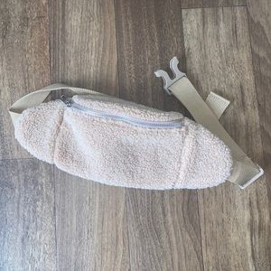 Tan Fuzzy fanny pack